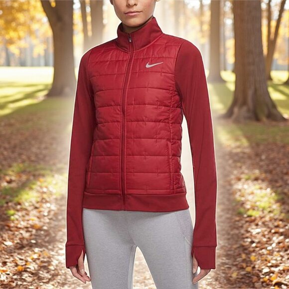 Nike Therma-FIT Insulated Running Jacket in Red XS - Picture 1 of 8